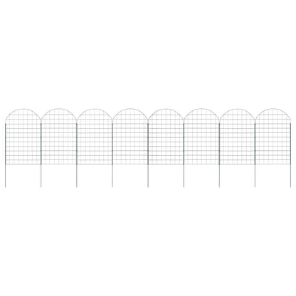 Set di Recinzione per Stagno 8 pcs Verde 50 x 80 cm Acciaio