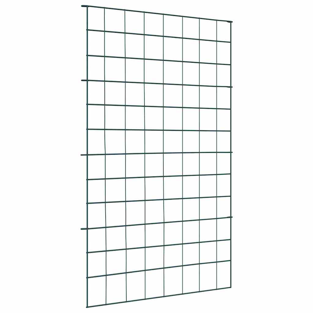 Set di Recinzione per Stagno 8 pcs Verde 50 x 80 cm Acciaio