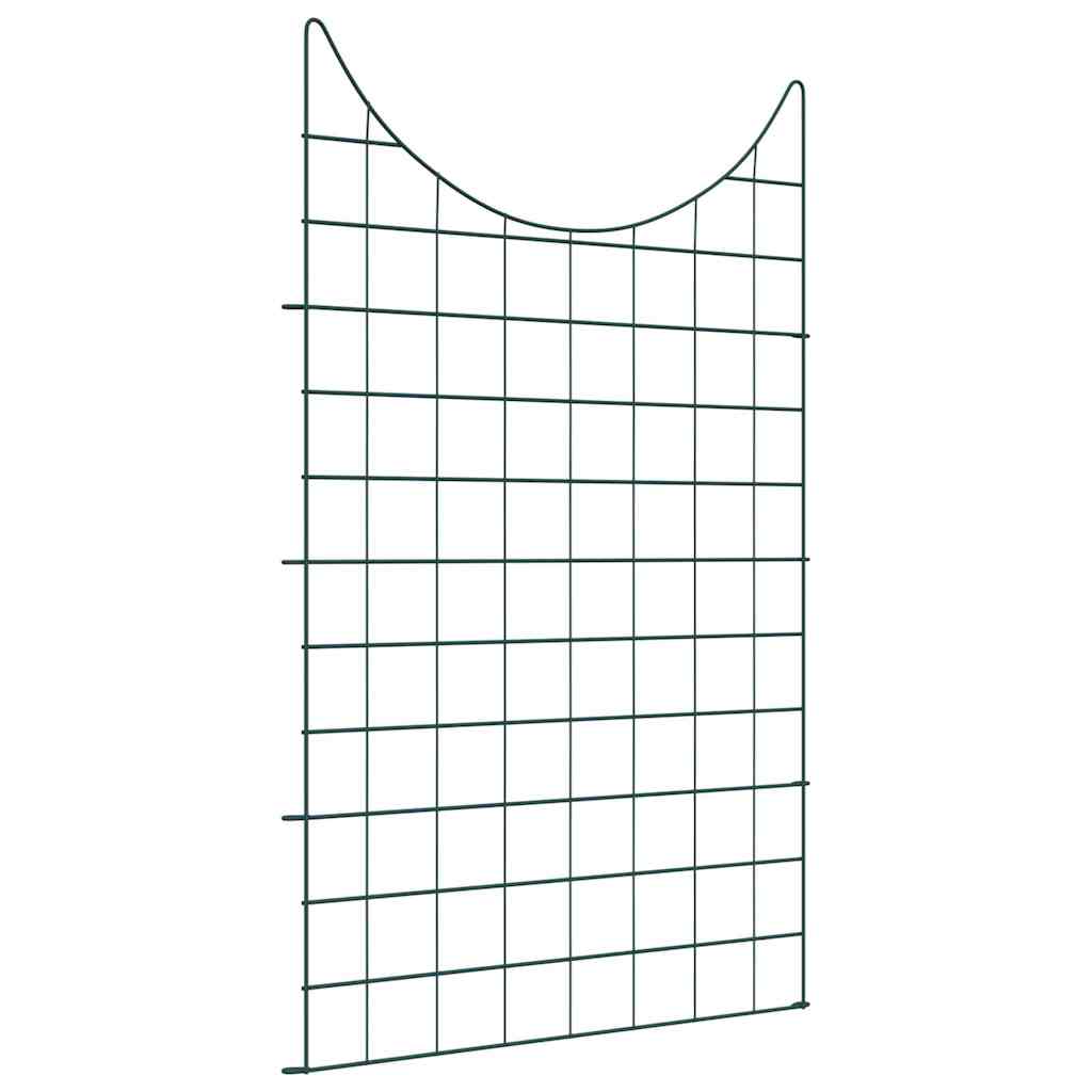 Set di Recinzione per Stagno 8 pcs Verde 50 x 80 cm Acciaio