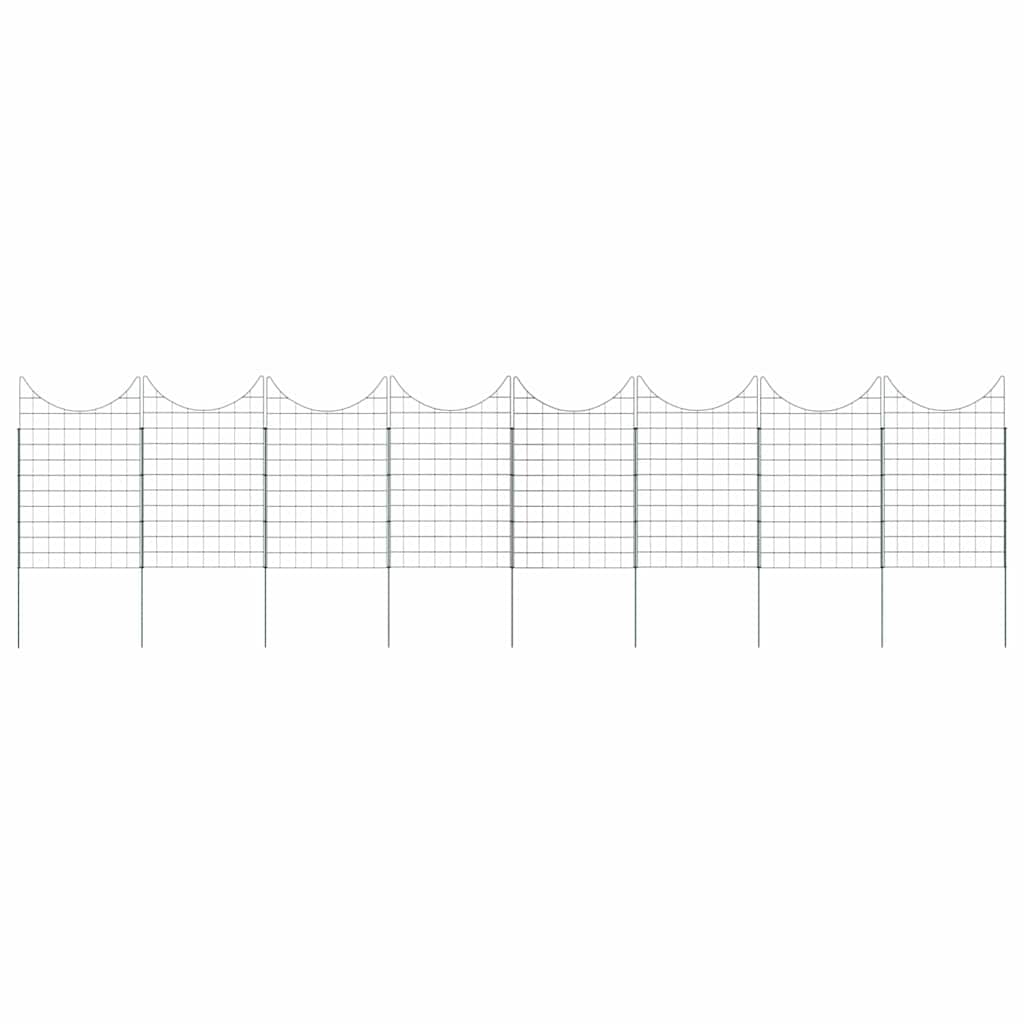 Set di Recinzione per Stagno 8 pcs Verde 50 x 80 cm Acciaio
