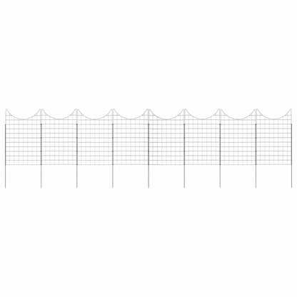 Set di Recinzione per Stagno 8 pcs Verde 50 x 80 cm Acciaio