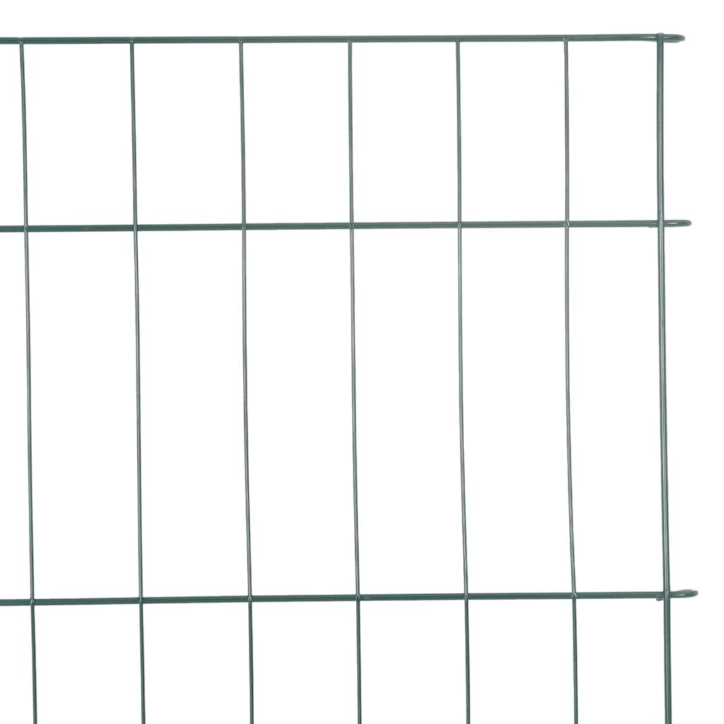 Set di Recinzione per Stagno 8 pcs Verde 50 x 80 cm Acciaio