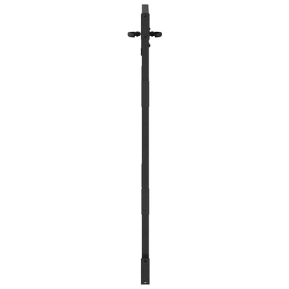 Cancello da giardino con blocco Nero 85 x 150 cm