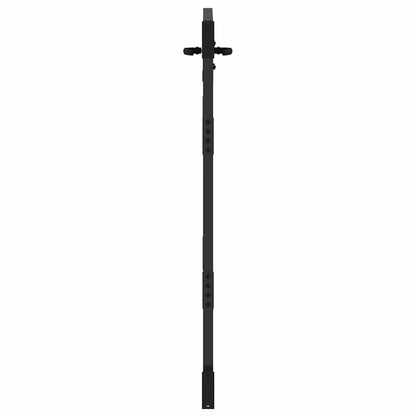 Cancello da giardino con blocco Nero 85 x 150 cm