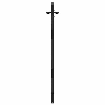 Cancello da giardino con blocco Nero 85 x 125 cm