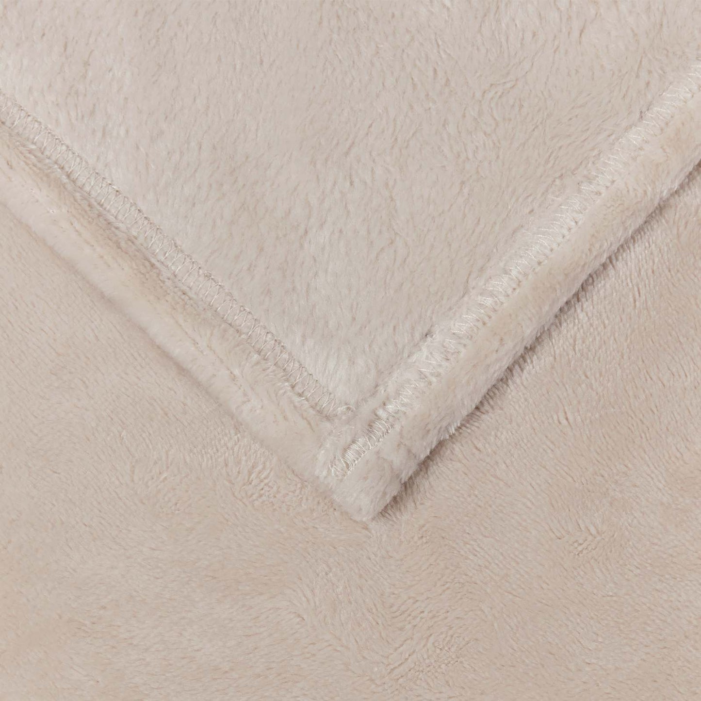 Coperta Beige 240 x 270 cm Panno