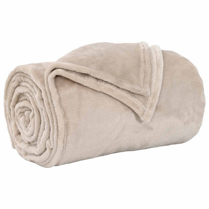 Coperta Beige 240 x 270 cm Panno