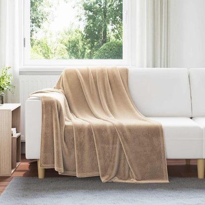 Coperta Cammello 150 x 200 cm Panno