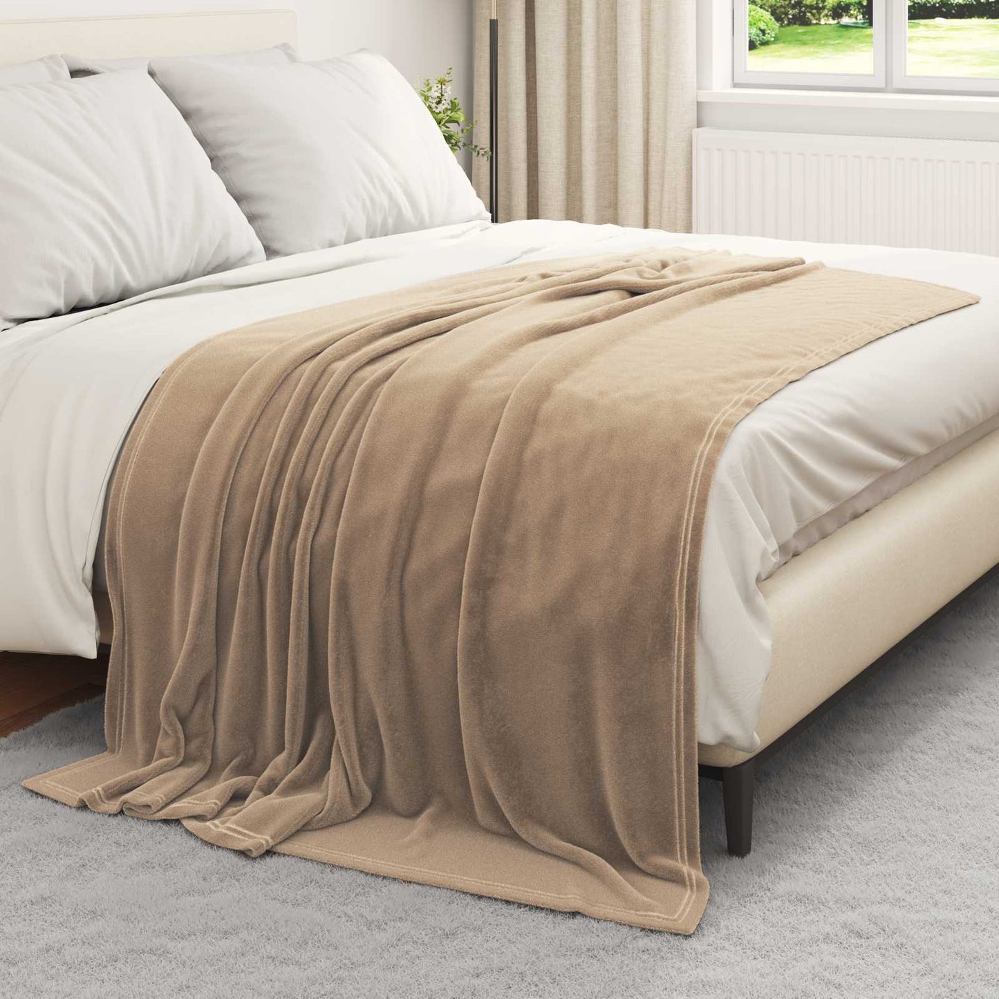 Coperta Cammello 150 x 200 cm Panno