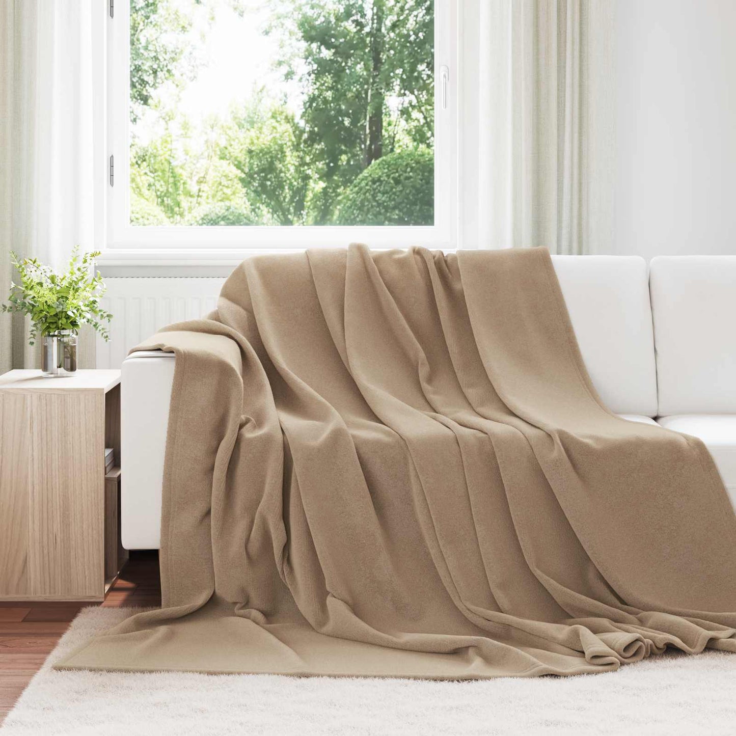 Coperta Cammello 240 x 270 cm Panno