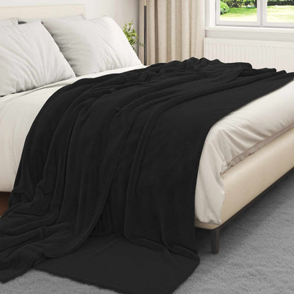 Coperta Nero 220 x 240 cm Panno