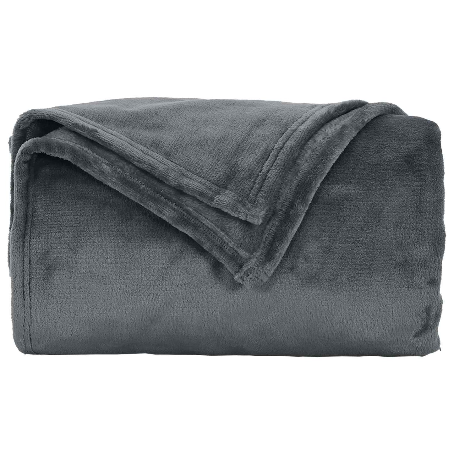 Coperte da Pile 6 pcs Grigio scuro 130 x 150 cm Panno