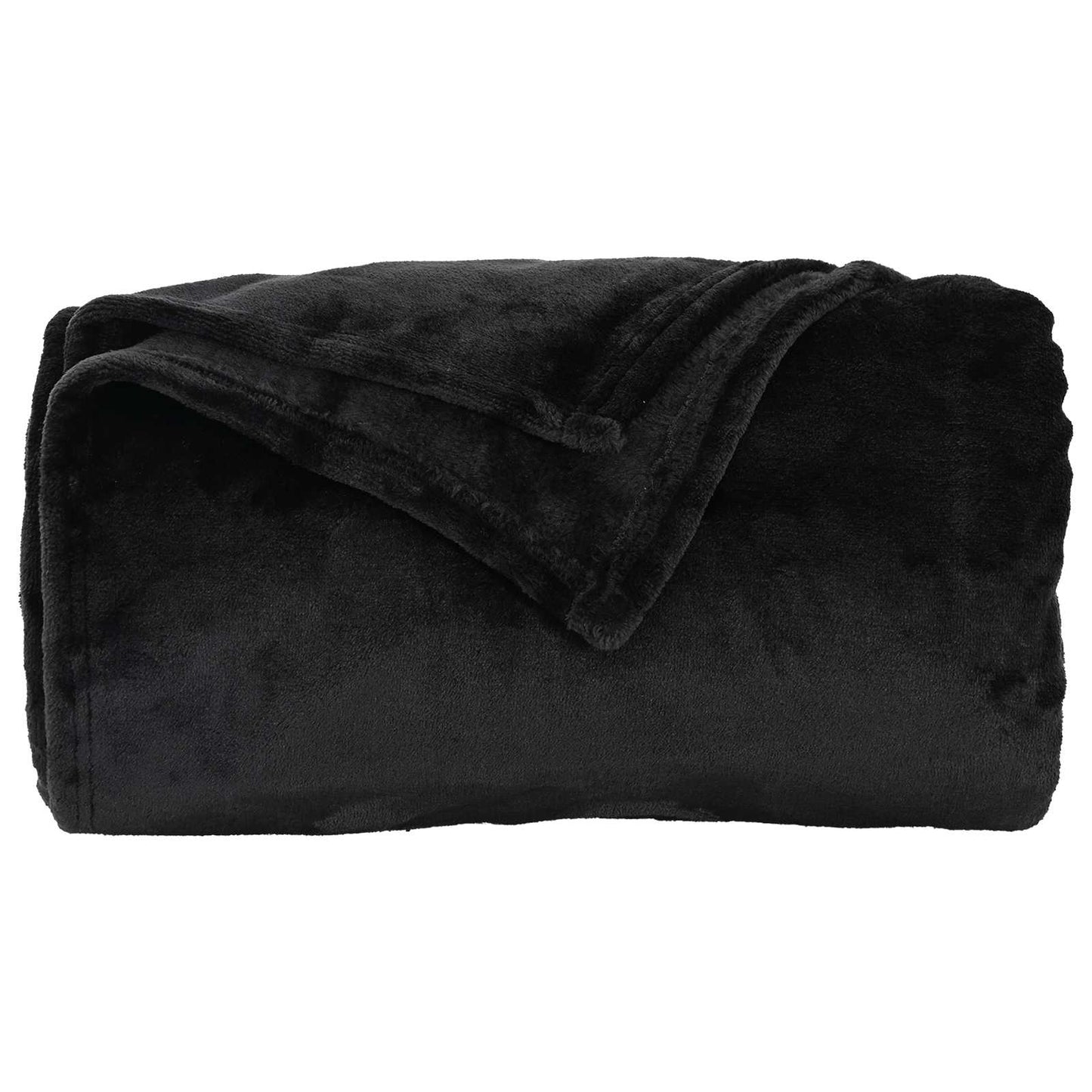 Coperte da Pile 6 pcs Nero 220 x 240 cm Panno