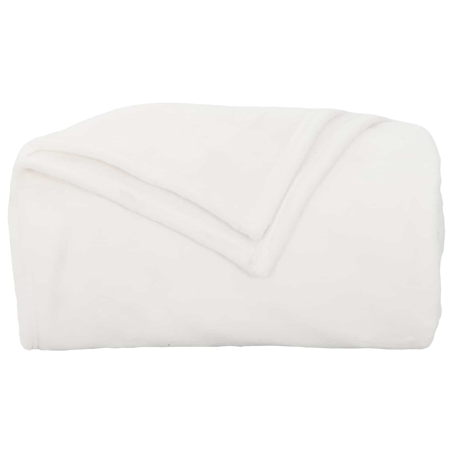 Coperte da Pile 6 pcs Bianco 150 x 200 cm Panno