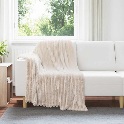 Coperta Beige 150 x 130 cm Panno