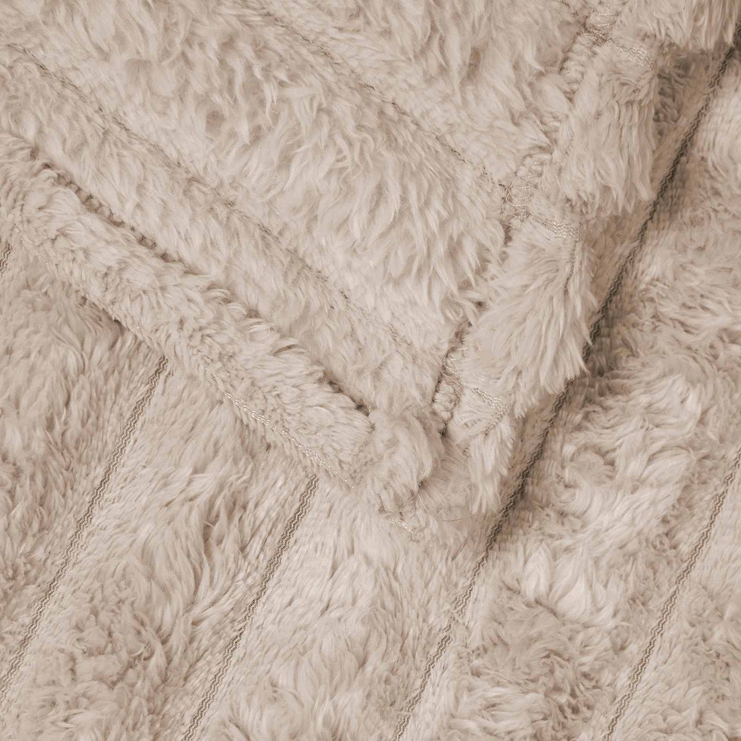 Coperta Beige 270 x 240 cm Panno