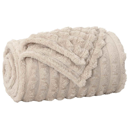 Coperta Beige 270 x 240 cm Panno