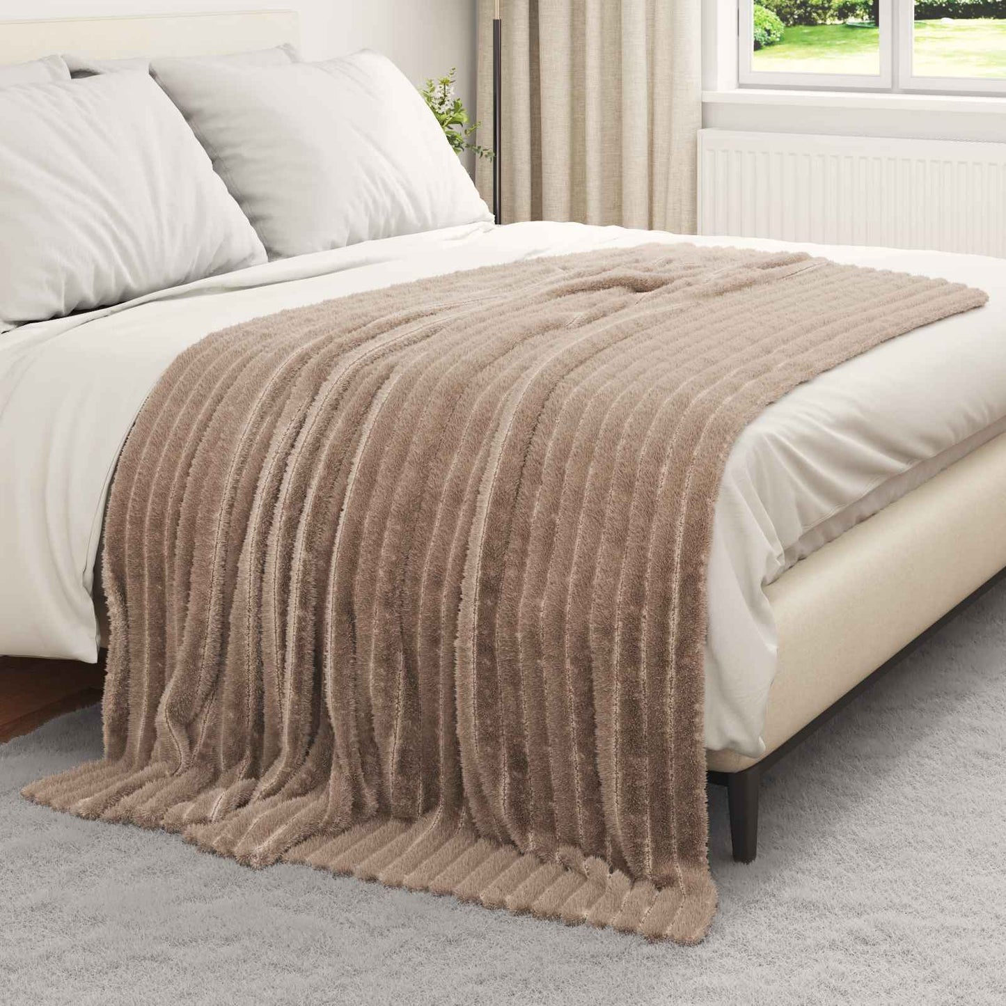 Coperta Cammello 200 x 150 cm Panno