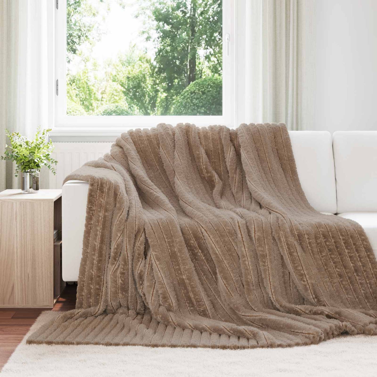Coperta Cammello 240 x 220 cm Panno