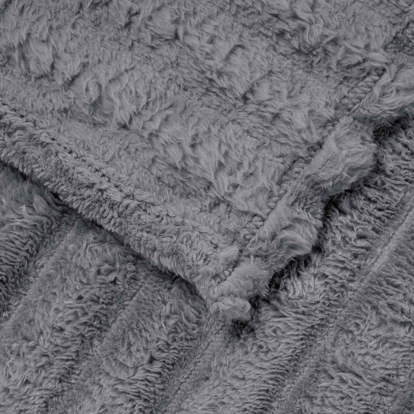Coperta Grigio scuro 270 x 240 cm Panno