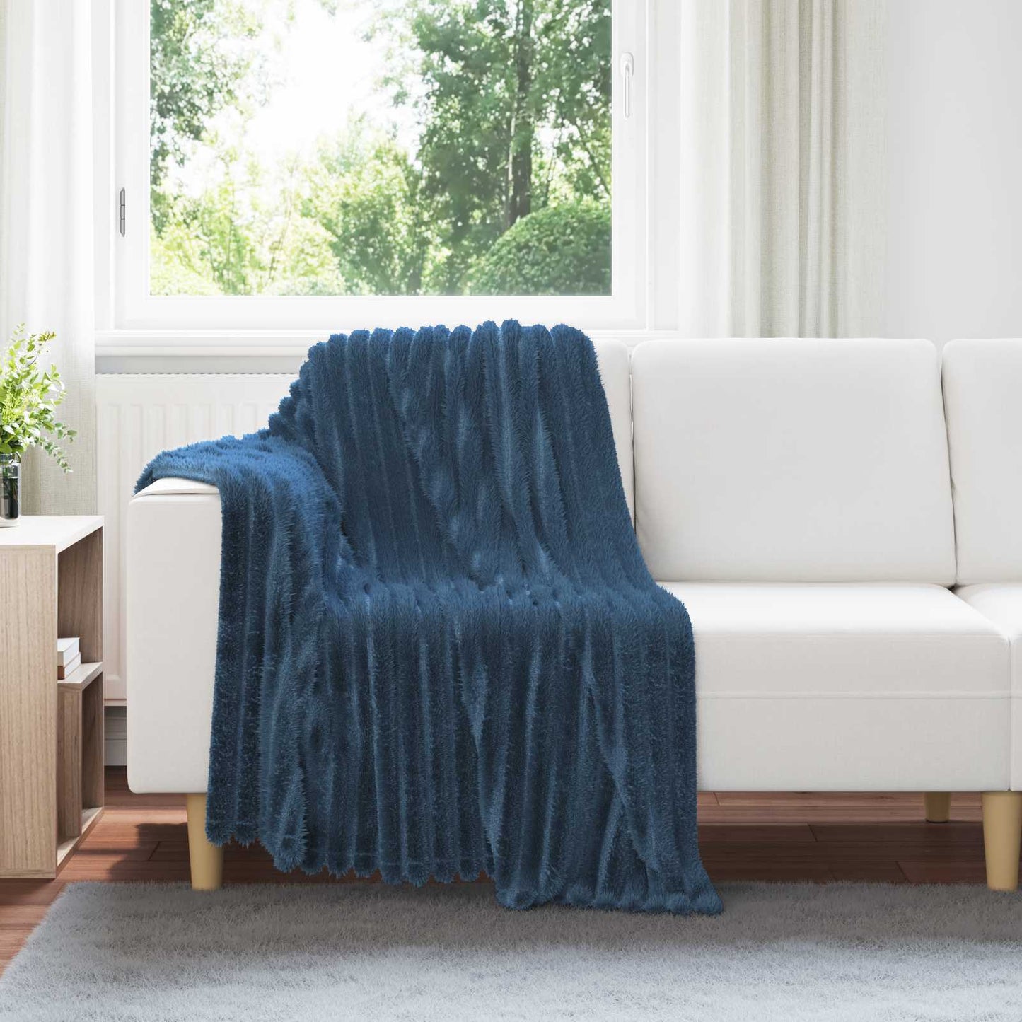 Coperta Blu navy 150 x 130 cm Panno