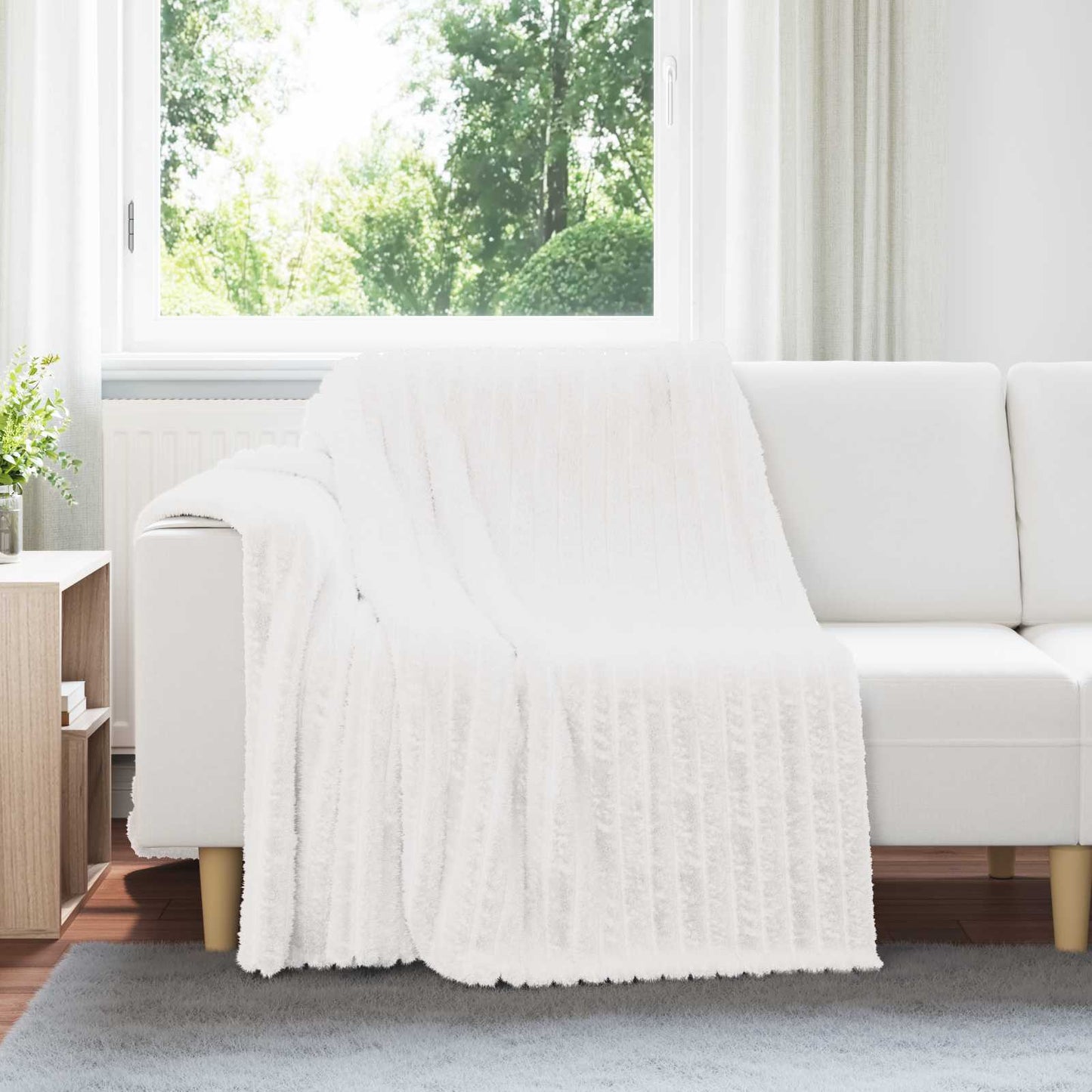 Coperta Bianco 200 x 150 cm Panno