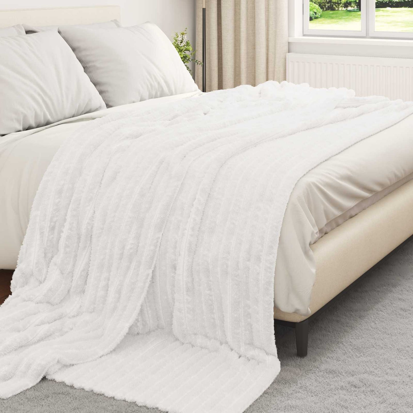 Coperta Bianco 270 x 240 cm Panno