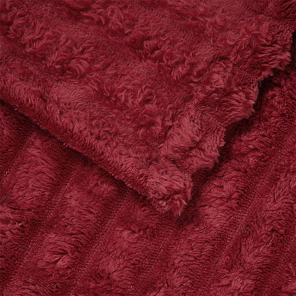 Coperta Rosso Bordeaux 150 x 130 cm Panno