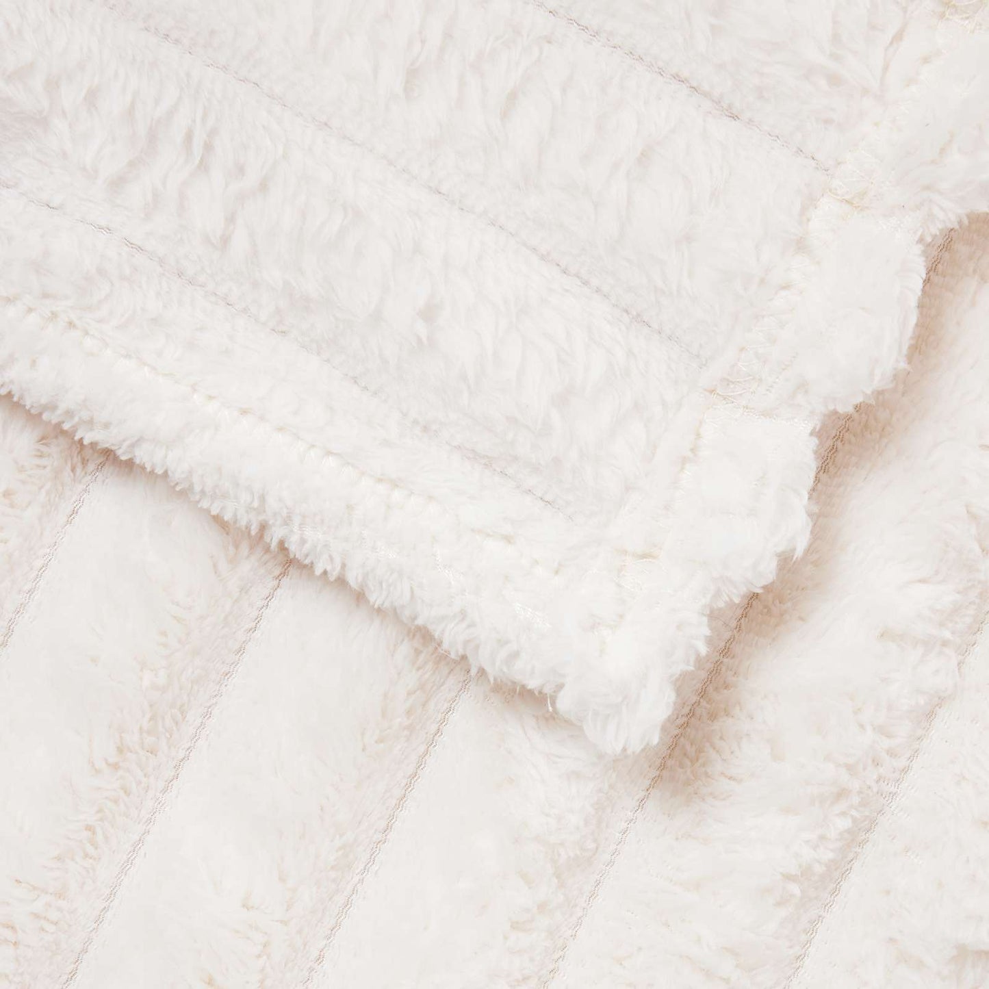 Coperta Crema 240 x 220 cm Panno