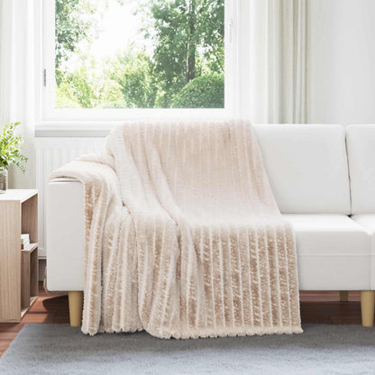 Coperte da Pile 6 pcs Beige 200 x 150 cm Panno