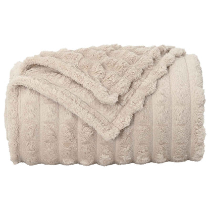 Coperte da Pile 6 pcs Beige 240 x 220 cm Panno