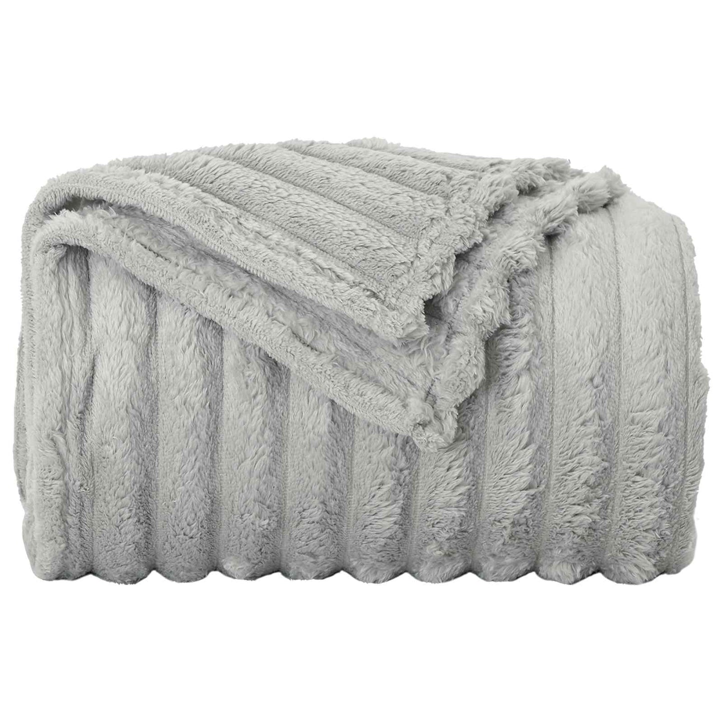 Coperte da Pile 6 pcs Grigio 270 x 240 cm Panno