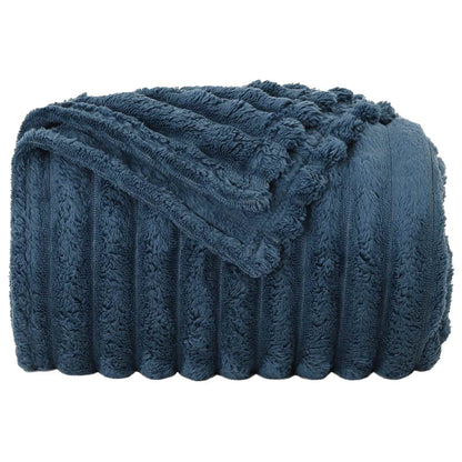 Coperte da Pile 6 pcs Blu navy 200 x 150 cm Panno