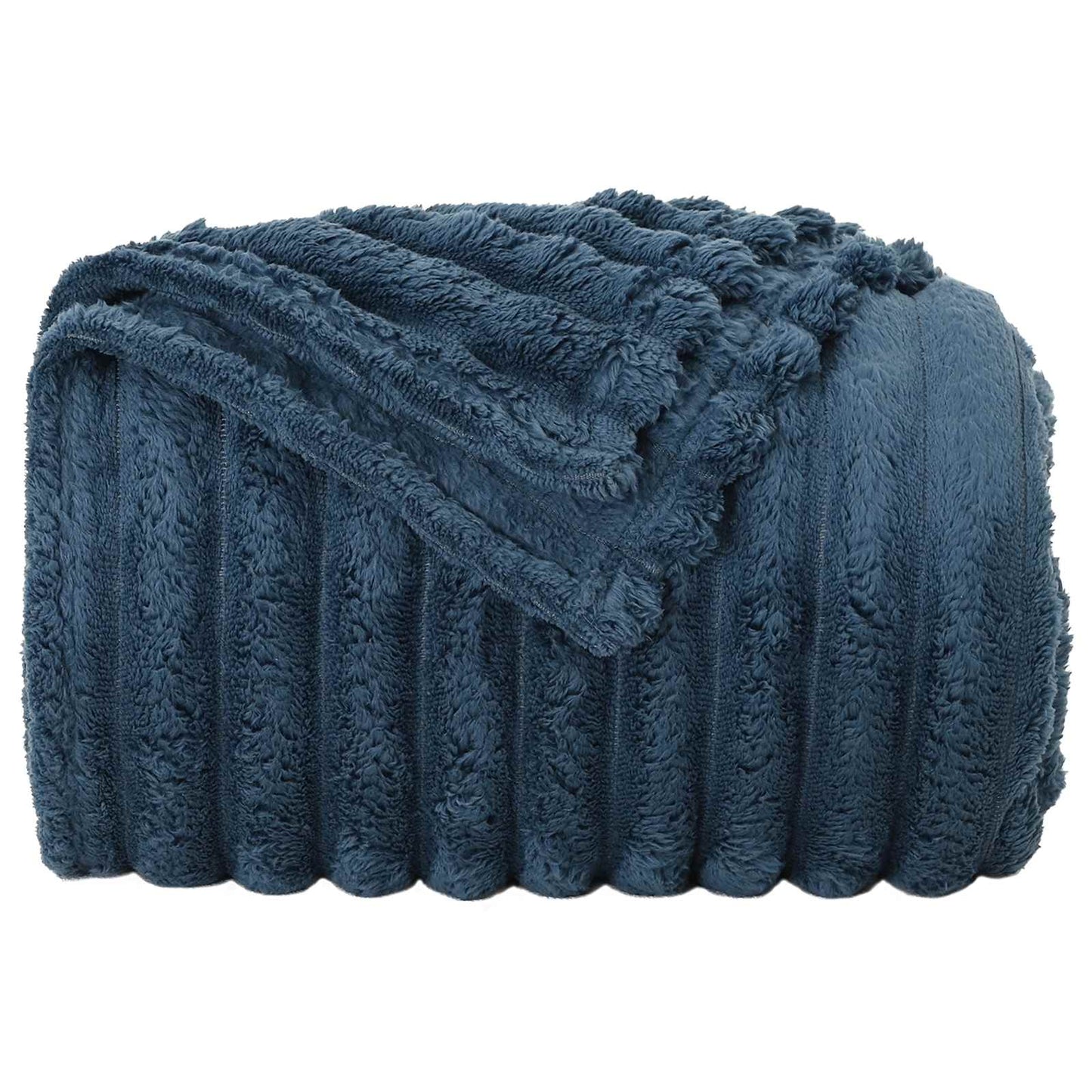 Coperte da Pile 6 pcs Blu navy 240 x 220 cm Panno