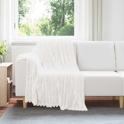 Coperte da Pile 6 pcs Bianco 150 x 130 cm Panno