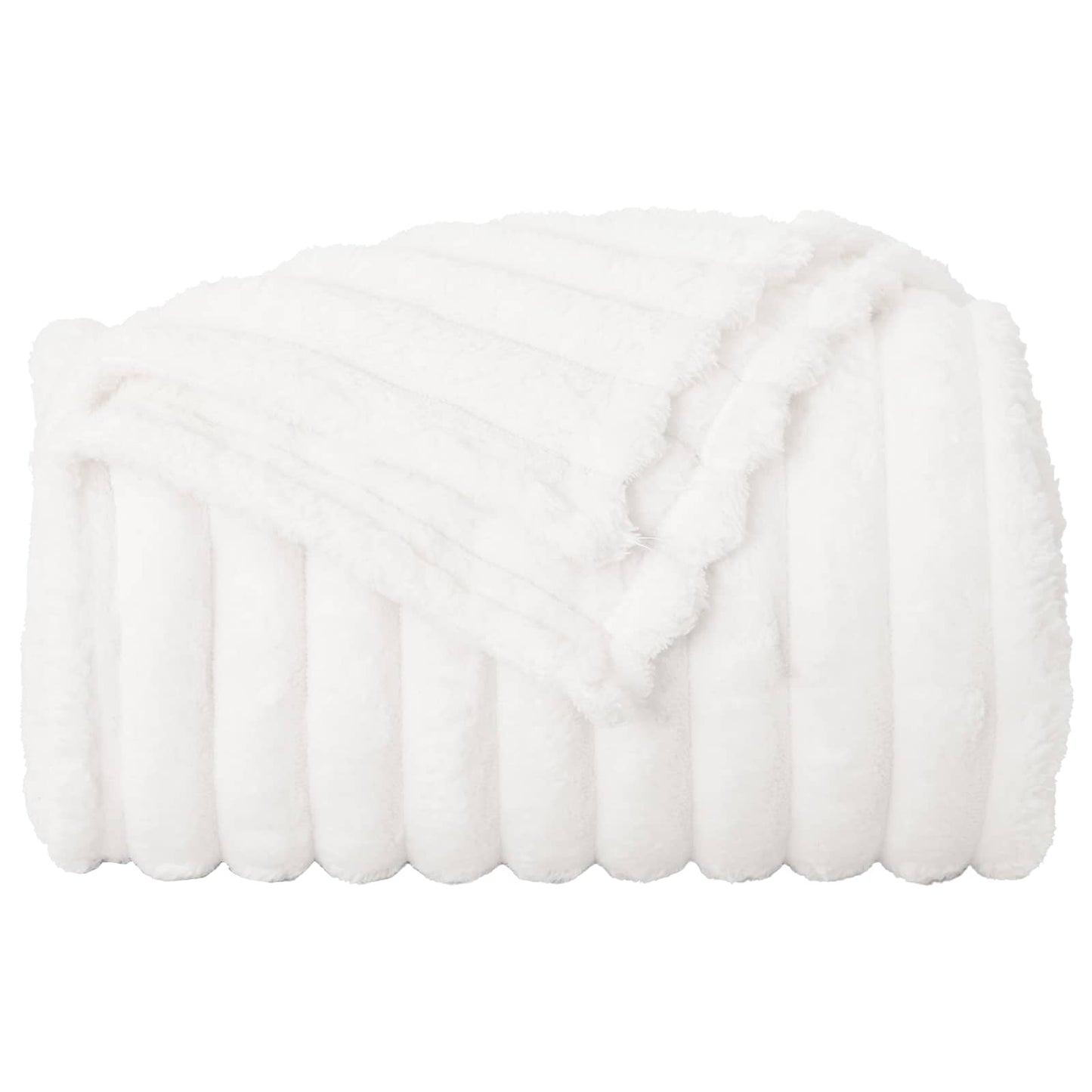 Coperte da Pile 6 pcs Bianco 150 x 130 cm Panno