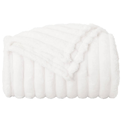 Coperte da Pile 6 pcs Bianco 200 x 150 cm Panno