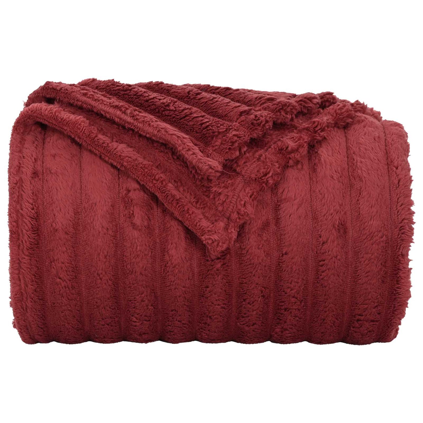 Coperte da Pile 6 pcs Rosso Bordeaux 150 x 130 cm Panno