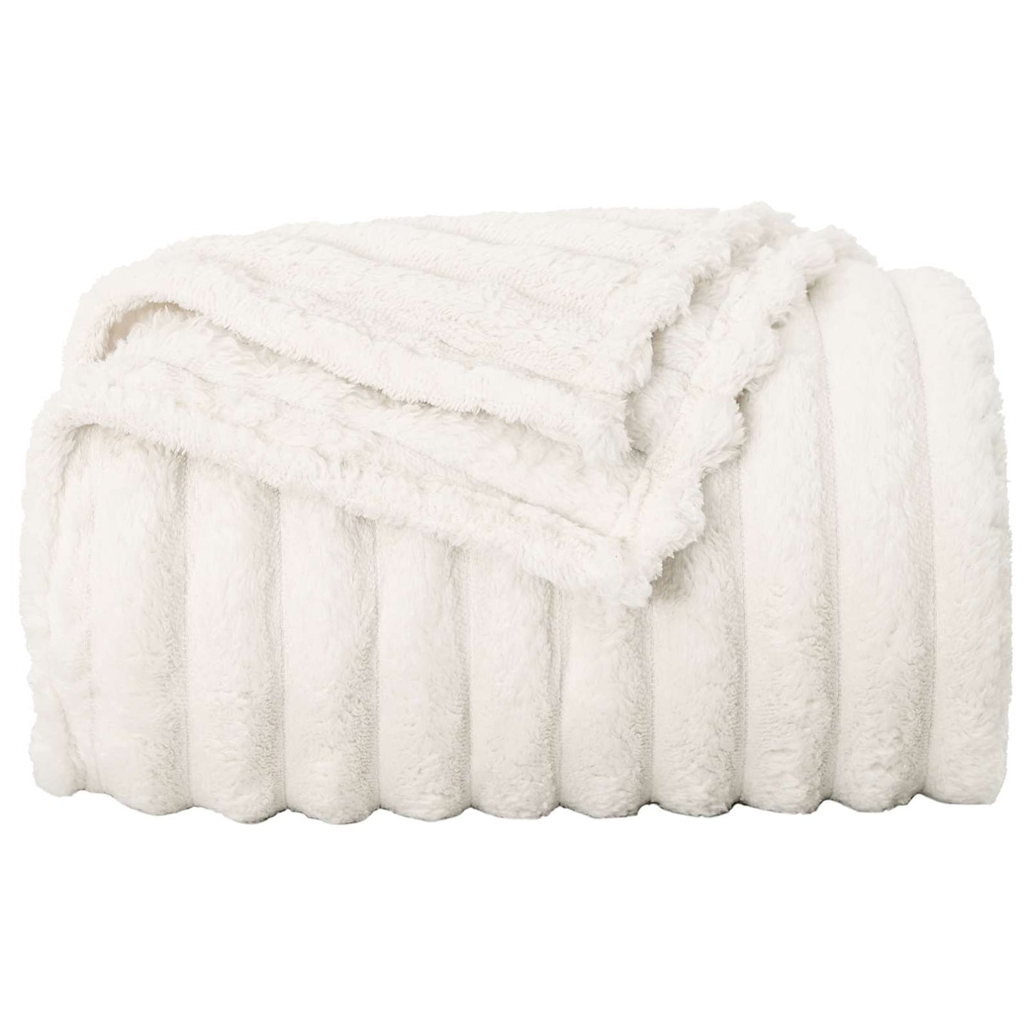 Coperte da Pile 6 pcs Crema 200 x 150 cm Panno