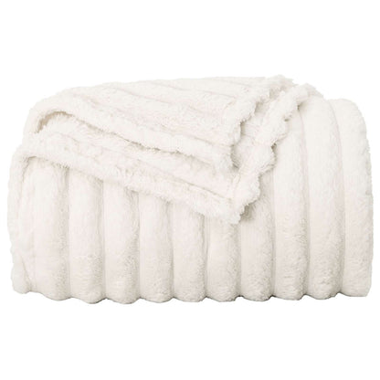Coperte da Pile 6 pcs Crema 240 x 220 cm Panno