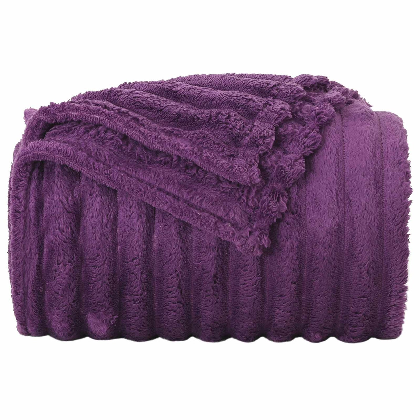 Coperte da Pile 6 pcs Viola 270 x 240 cm Panno