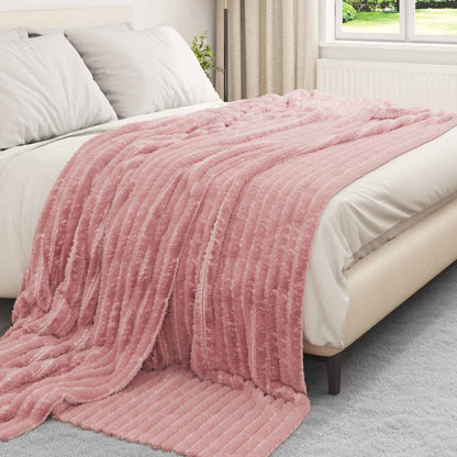 Coperte da Pile 6 pcs Rosa 270 x 240 cm Panno