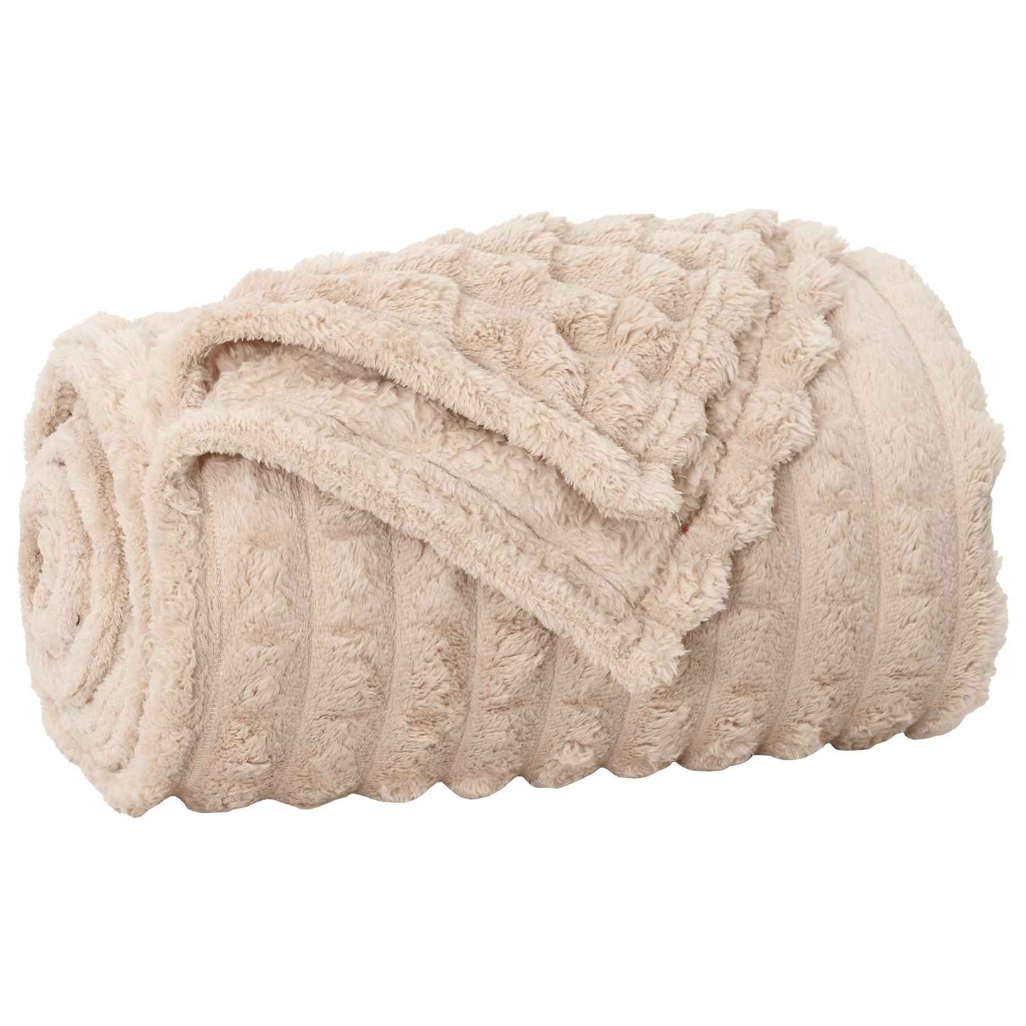 Coperta Beige 150 x 130 cm Panno