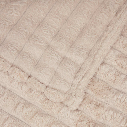 Coperta Beige 270 x 240 cm Panno