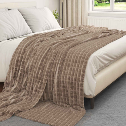 Coperta Cammello 240 x 220 cm Panno