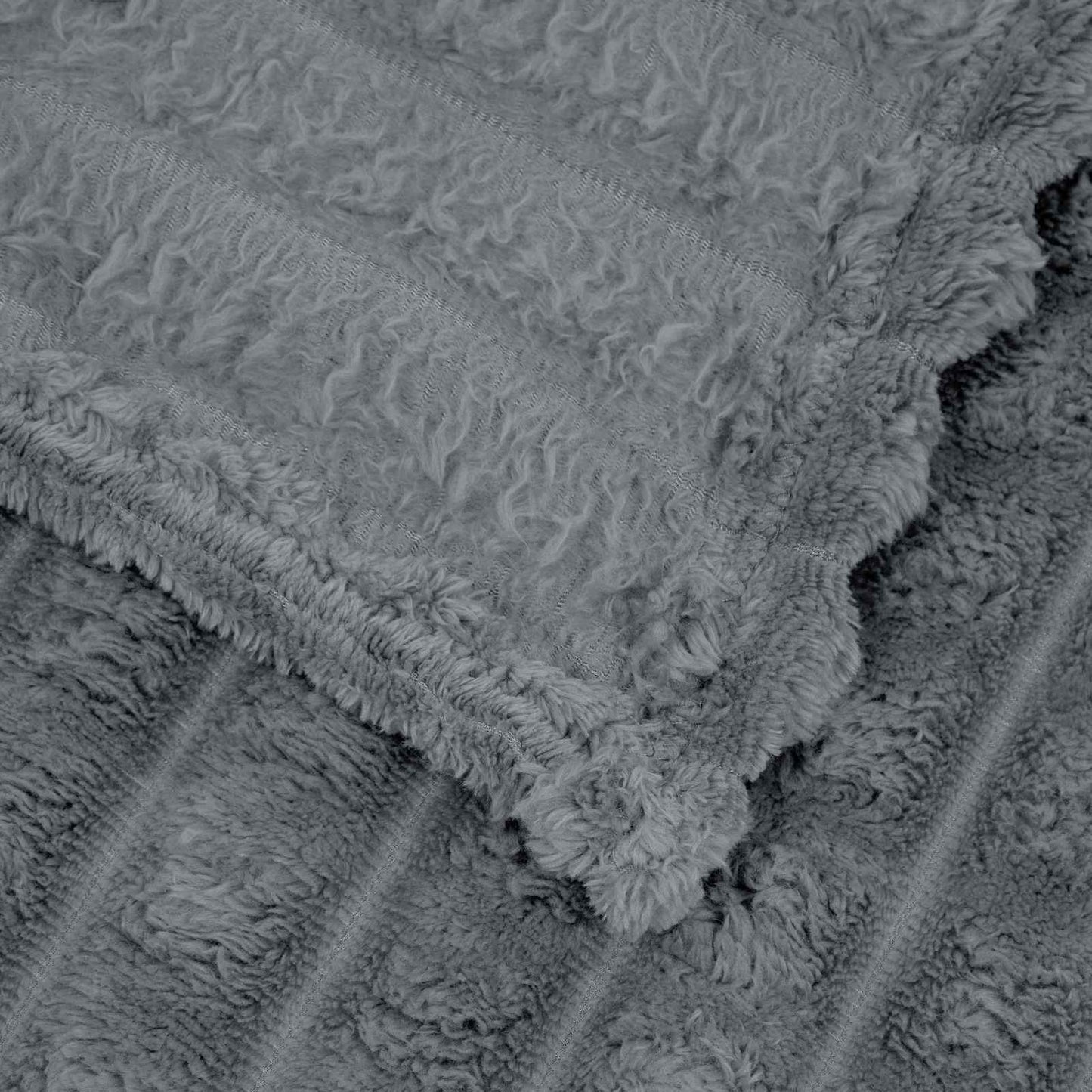 Coperta Grigio scuro 270 x 240 cm Panno