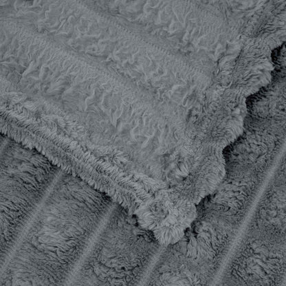 Coperta Grigio scuro 270 x 240 cm Panno