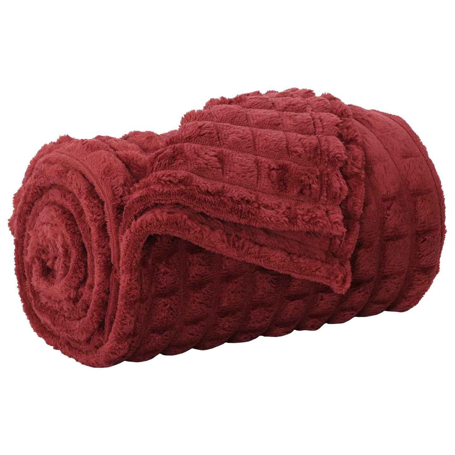 Coperta Rosso Bordeaux 200 x 150 cm Panno