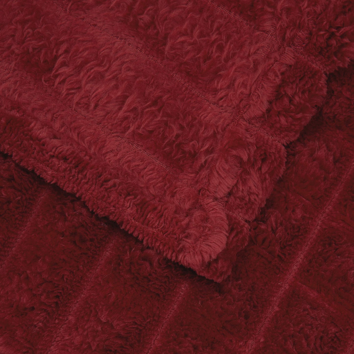 Coperta Rosso Bordeaux 270 x 240 cm Panno