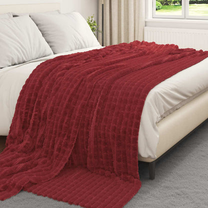 Coperta Rosso Bordeaux 270 x 240 cm Panno